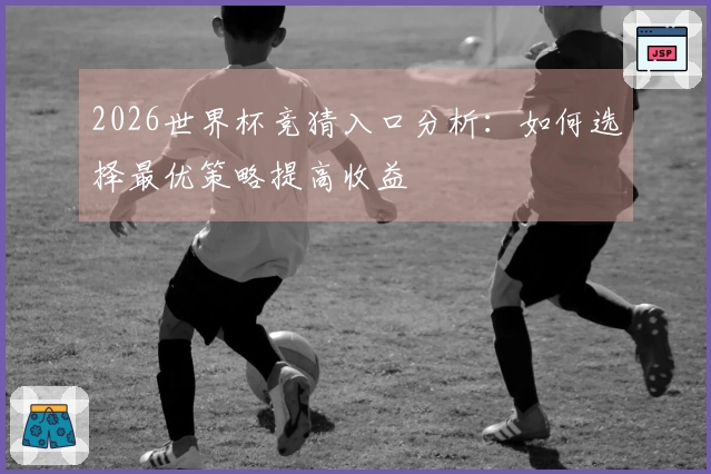 2026世界杯竞猜入口分析：如何选择最优策略提高收益